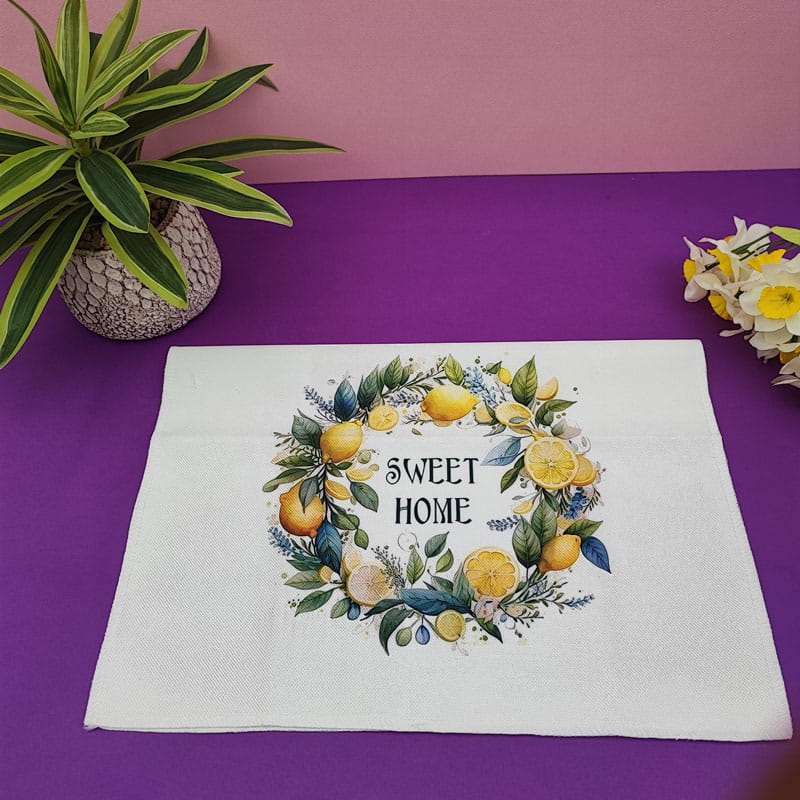 دستمال آشپزخانه طرح لیمو Sweet Home