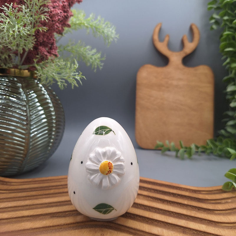 نمکدان سرامیکی تک - طرح بابونه