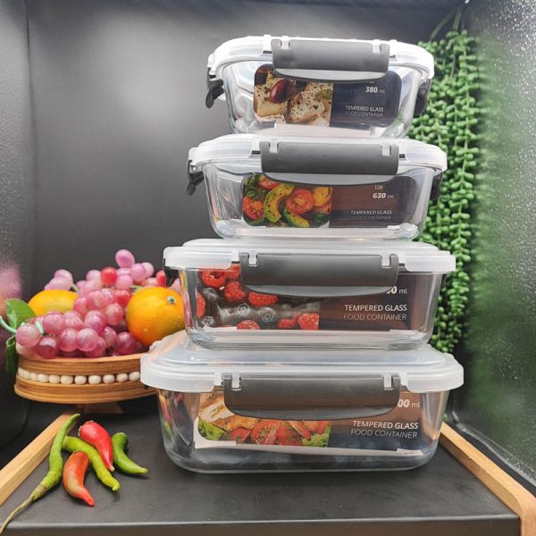 ست چهار عددی شیشه ای