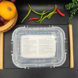 ست چهار عددی شیشه ای درب دار