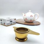صافی چای پایه دار طلایی 1