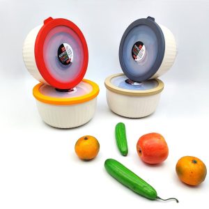 ظرف نگهدارنده گرد پلاستیکی 3سایزی کاپریس 1