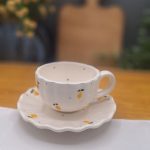 فنجان و نعلبکی قهوه خوری طرح لیمو