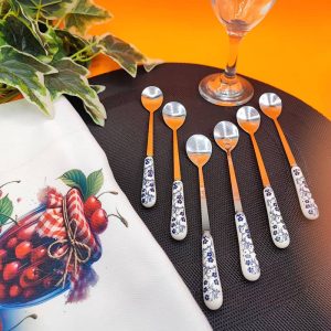 قاشق شربت خوری گل آبی