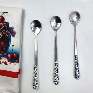 قاشق شربت خوری گل آبی