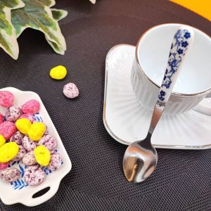 قاشق چای خوری گل آبی
