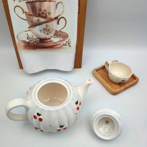 قوری سرامیکی طرح آلبالو