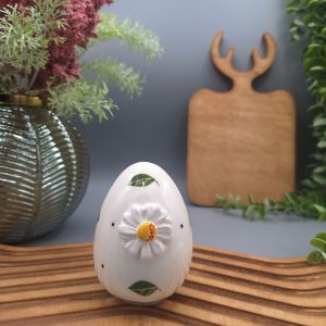 نمکدان سرامیکی تک طرح بابونه