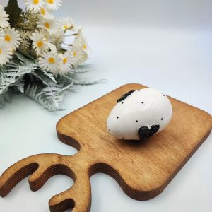 نمکدان سرامیکی طرح پاپیون مشکی