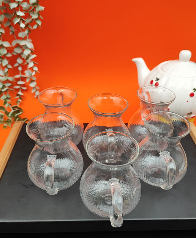 فنجان پیرکس کمرباریک شیاردار RS-184