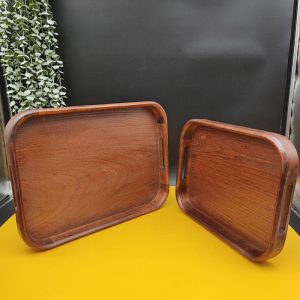 سینی چوبی مستطیل لبه گرد