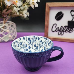 ماگ گل آّبی