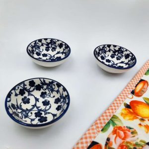 مزه خوری گرد کوچک گل آبی دنی هوم