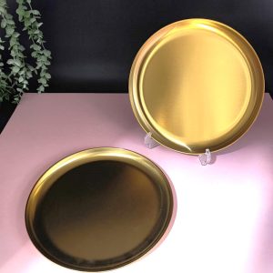 بشقاب استیل طلایی 1