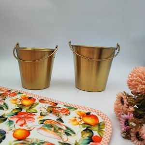 سطل استیل طلایی یخ 1