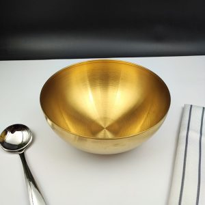 کاسه استیل طلایی سایز 20 - یک