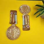 کف گیر چوبی گرد سوراخ دار دسته کوتاه 1