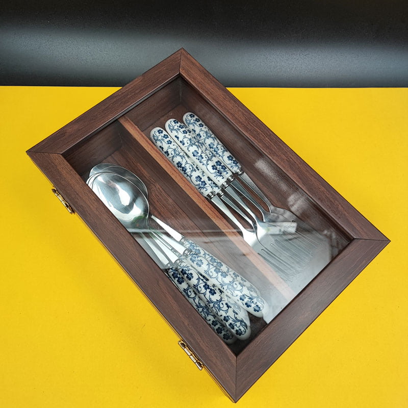جا قاشق چنگال چوبی رایکا 1