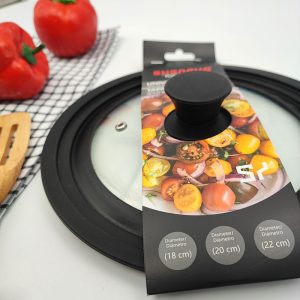 درب شیشه ای تابه و قابلمه شنگیا p4984