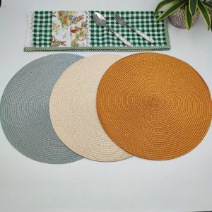 زیر بشقابی گرد کنفی 1