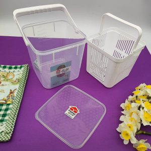 ظرف ترشی و لبنیات سبددار 2.75L مانیا