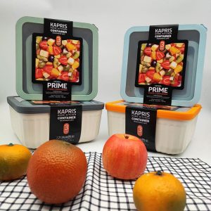 ظرف نگهدارنده مربع پلاستیکی 3سایزی کاپریس 1