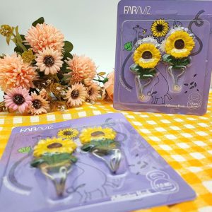 چسبونک قلاب دار فراویز – طرح آفتابگردان