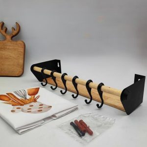 استند دیواری چوبی فلزی 1