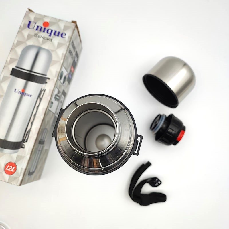 فلاسک استیل 1.2L بند دار یونیک - Image 2
