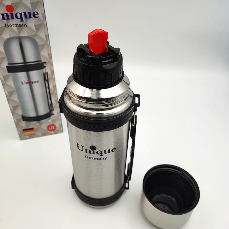 فلاسک استیل 1.2L بند دار یونیک - Image 3