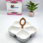 اردوخوری سرامیکی دسته چوبی 5خانه 1