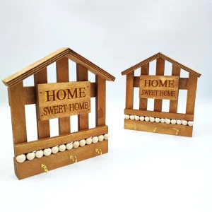 جا کلیدی دیواری چوبی Home