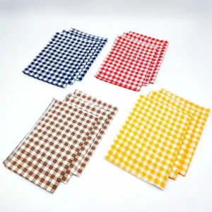 دستمال طرح چهارخانه بسته3عددی