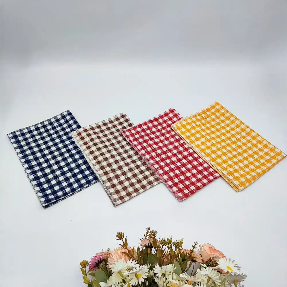 دستمال طرح چهارخانه بسته3عددی - Image 3