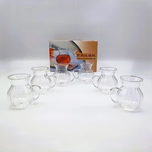 لیوان پیرکس کمرباریک شیاردار